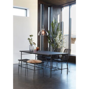 Sivá sklenená váza Hübsch Glam, výška 30 cm – Obrázok 2