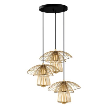 Závesné svietidlo v zlatej farbe Squid Lighting Root, výška 117 cm - Image 4