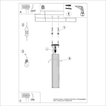 Biele stropné svietidlo Gleam – Nice Lamps - Image 2