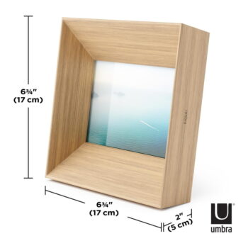 Drevený stojací rámček v prírodnej farbe 17x17 cm Lookout – Umbra - Image 7