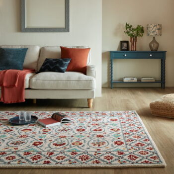 Červeno-modrý ručne tkaný vlnený koberec 120x170 cm Iris Traditional – Flair Rugs - Image 2