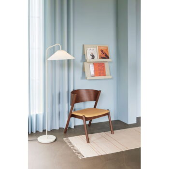 Krémová stojacia lampa so skleneným tienidlom (výška 158 cm) Solid – Hübsch – Obrázok 3