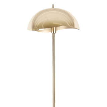 Stojacia lampa v zlatej farbe s kovovým tienidlom (výška 154 cm) Waved – Leitmotiv - Image 3