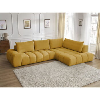 Okrovožltá rohová pohovka Everest – Bobochic Paris – Obrázok 6