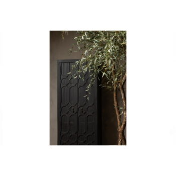 Čierna šatníková skriňa z recyklovaného dreva 60x210 cm Bequest – BePureHome - Image 8