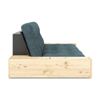 Modrá menčestrová rozkladacia pohovka 244 cm Base – Karup Design - Image 3