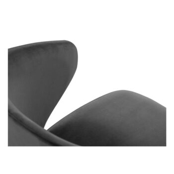 Tmavosivá jedálenská stolička so zamatovým poťahom Windsor & Co Sofas Nemesis - Image 3