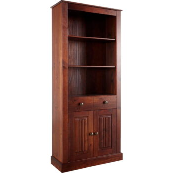 Hnedá knižnica z borovicového dreva 181x31 cm Mille – Støraa – Obrázok 2