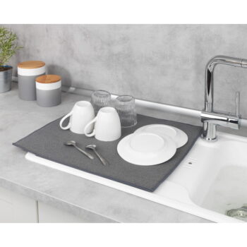 Sivá absorpčná podložka na umytý riad Wenko Miko – Obrázok 3