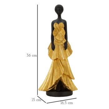 Soška z polyresínu (výška 33 cm) Fashion Woman – Mauro Ferretti - Image 7