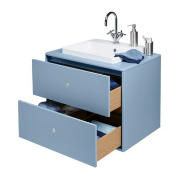 Svetlomodrá závesná skrinka s umývadlom bez batérie 80x62 cm Color Bath – Tom Tailor - Image 10