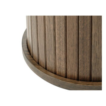 Okrúhly odkladací stolík v dekore duba ø 50 cm Nola – Unique Furniture - Image 2