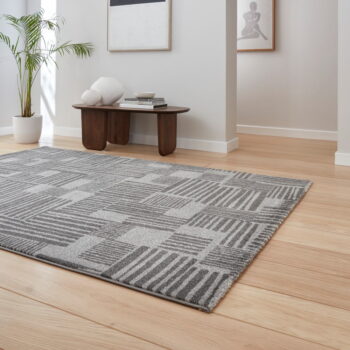 Tmavosivý koberec 80x150 cm Blocks – Catherine Lansfield - Image 3
