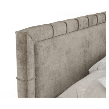 Béžová boxspring posteľ s úložným priestorom 200x200 cm Voyage – Maison de Rêve - Image 8