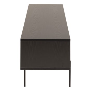 Čierny TV stolík v dekore jaseňa 180x44,5 cm Angus – Actona – Obrázok 4
