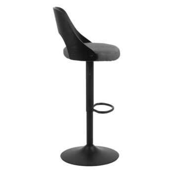 Antracitové otočné barové stoličky v súprave 2 ks 113 cm Lucy – Actona - Image 6