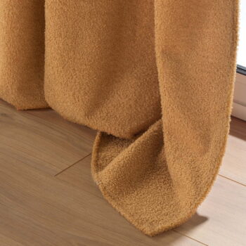 Hnedý záves z materiálu buklé 140x240 cm Wooly – douceur d'intérieur - Image 4