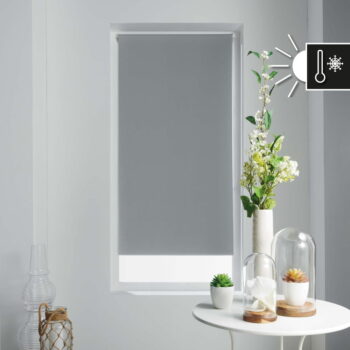 Sivá textilná roleta 60x90 cm Occult – douceur d'intérieur – Obrázok 3
