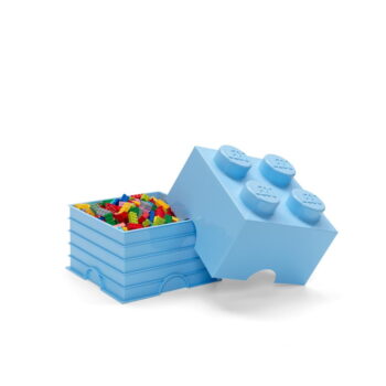 Svetlomodrý úložný box štvorec LEGO® - Image 2