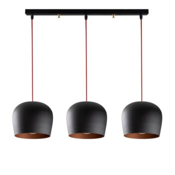 Čierne závesné svietidlo s kovovým tienidlom Berceste – Opviq lights - Image 5