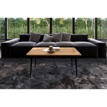 Konferenčný stolík z dubového dreva v prírodnej farbe 90x90 cm Kula - The Beds - Image 5