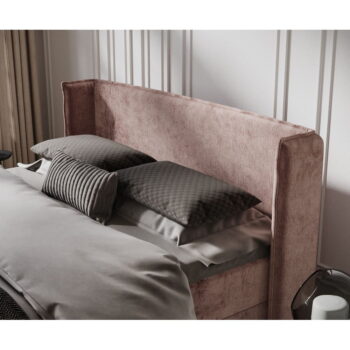 Ružová boxspring posteľ s úložným priestorom 160x200 cm Passion – Maison de Rêve - Image 10