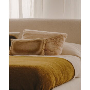 Pletená deka z vlny a zmesi vlákien 130x170 cm Melany – Kave Home - Image 3