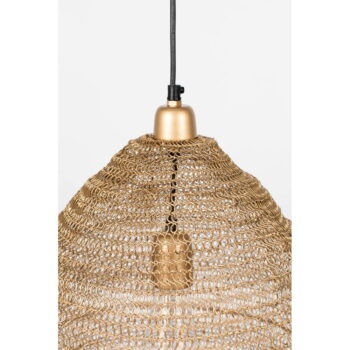 Závesné svietidlo v zlatej farbe White Label Lena, ø 48 cm - Image 7