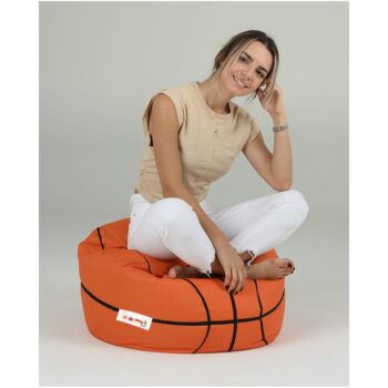 Oranžový detský sedací vak Basketball – Floriane Garden - Image 3