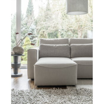 Krémovobiela rozkladacia rohová pohovka (variabilná) Homely Tommy – Miuform – Obrázok 2