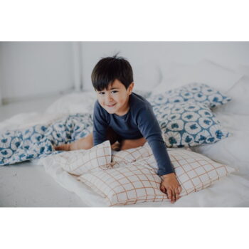 Modrá súprava do postieľky Denim Lions – Malomi Kids – Obrázok 2