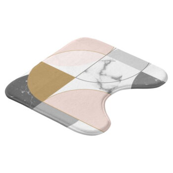 WC kúpeľňová predložka 45x45 cm Geomarbre – douceur d'intérieur – Obrázok 4