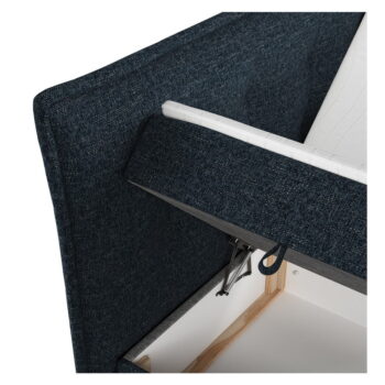 Tmavomodrá boxspring posteľ s úložným priestorom 180x200 cm Sinai – Maison de Rêve - Image 2