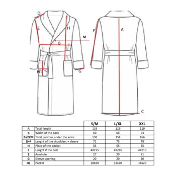 Hnedý bavlnený župan veľkosť XXL Lindu – Tiseco Home Studio – Obrázok 5