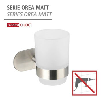 Samodržiaci sklenený téglik na zubné kefky v matne striebornej farbe Orea – Wenko - Image 8