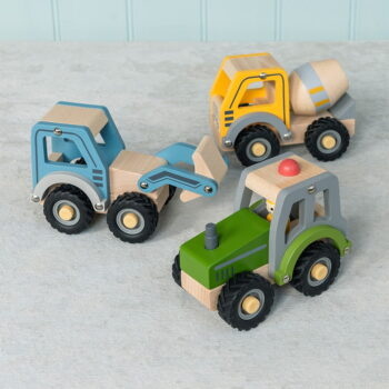 Drevený traktor Digger Truck – Rex London - Image 3