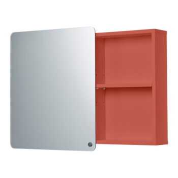 Červená závesná/so zrkadlom kúpeľňová skrinka 80x58 cm Color Bath – Tom Tailor - Image 3