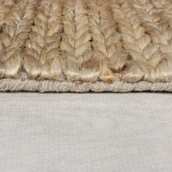 Ručne tkaný kenafový koberec v prírodnej farbe 200x290 cm Drew Border – Flair Rugs - Image 5