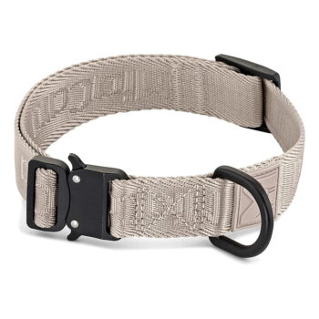 Béžový obojok veľkosť M/L dĺžka 35 cm Modena Greige M/ML – MiaCara - Image 6