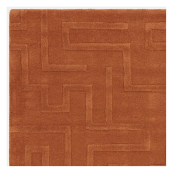 Vlnený koberec v tehlovej farbe 120x170 cm Maze – Asiatic Carpets - Image 3