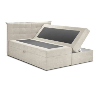 Béžová dvojlôžková posteľ Mazzini Beds Echaveria, 200 x 200 cm - Image 3
