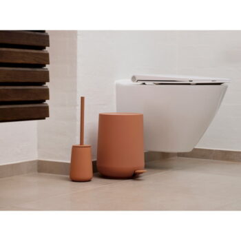 Oranžový nášľapný plastový odpadkový kôš 3 l Nova One – Zone - Image 3