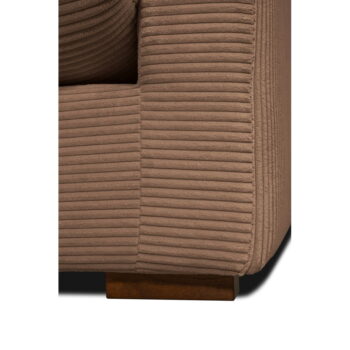 Svetlohnedá menčestrová pohovka 220 cm Comfy – Scandic - Image 6