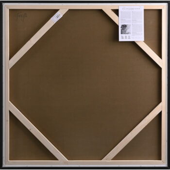 Ručne maľovaný obraz 100x100 cm Playblack 1 – Malerifabrikken - Image 7