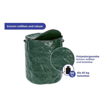 Tmavozelená nádoba na kompostovateľný odpad 275 l – Maximex - Image 8
