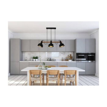 Čierne závesné svietidlo s kovovým tienidlom 18x78 cm Reno - Candellux Lighting – Obrázok 2