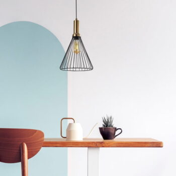 Čierne závesné svietidlo s kovovým tienidlom ø 24 cm Dear – Opviq lights - Image 2