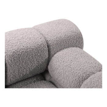 Svetlosivý modul pohovky z textílie bouclé (pravý roh) Bellis – Micadoni Home - Image 6