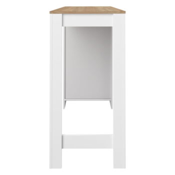 Biely barový stôl s doskou v dekore duba 115x50 cm Aravis - TemaHome – Obrázok 3