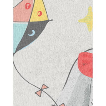 Biely detský koberec 80x140 cm Happy Bunny – Oyo Concept - Image 4